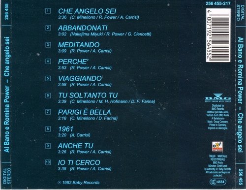 Al Bano & Romina Power - Che Angelo Sei (1982 Reissue) (1990) CD-Rip