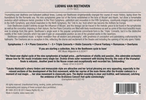 Nicolaus Esterhazy Sinfonia, Nicolaus Esterhazy Chorus, Cappella Istropolitana - The Complete Beethoven Symphonies, Concertos & Overtures [12CD] (2013)