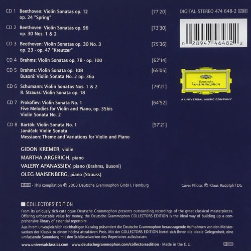 Gidon Kremer - Beethoven - Schumann - Brahms: Complete Violin Sonatas [CD8] (2003)