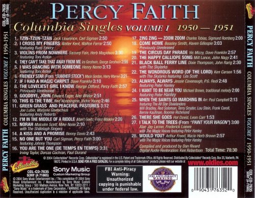 Percy Faith - Columbia Singles Vol.1 1950-1951 (2004)