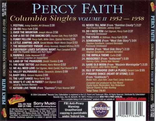 Percy Faith - Columbia Singles Vol.2 1952-1958 (2004)