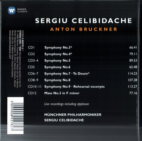 Sergiu Celibidache - Bruckner: Symphonies Nos. 3-9; Mass in F minor; Te Deum (2011) [12CD Box Set]