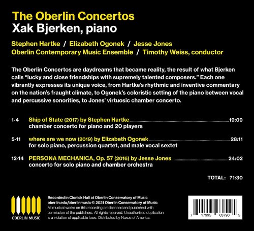 Xak Bjerken, Oberlin Contemporary Music Ensemble, Timothy Weiss - The Oberlin Concertos (2021) [Hi-Res]
