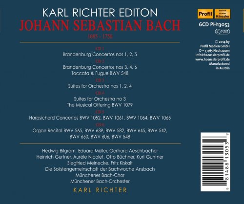 Münchener Bach-Chor & Münchener Bach-Orchester, Karl Richter - J.S. Bach: Brandenburg Concertos, Orchestral Suites & Harpsichord Concertos (2014)
