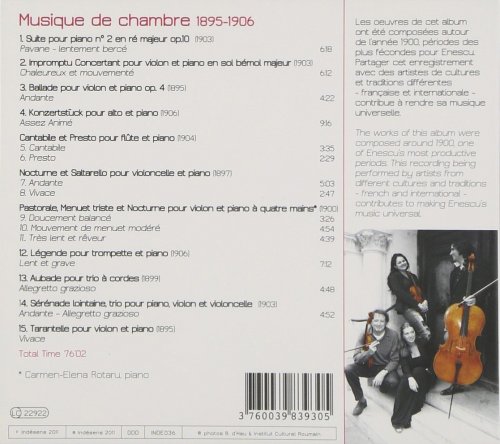 Gérard Caussé, Tatiana Samouil, Justus Grimm, Claudia Bara, Vincent Lucas, Frederic Mellardi, Carmen Rotaru - George Enescu (Chamber Music 1895-1906) (2011) [Hi-Res]