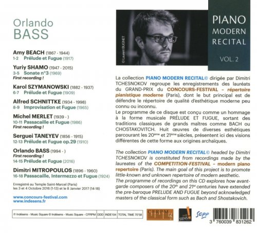 Orlando Bass - Piano Modern Recital, Vol. 2 (2017) [Hi-Res]
