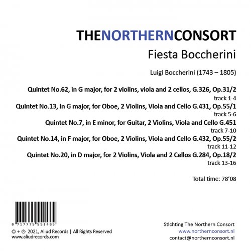 The Northern Consort - Fiesta Boccherini (2021) [Hi-Res]