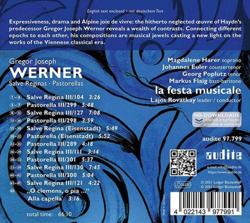 Magdalene Harer, Johannes Euler, Georg Poplutz, Markus Flaig, la festa musicale & Lajos Rovatkay - Gregor Joseph Werner: Salve Reginas & Pastorellas (2021) [Hi-Res]
