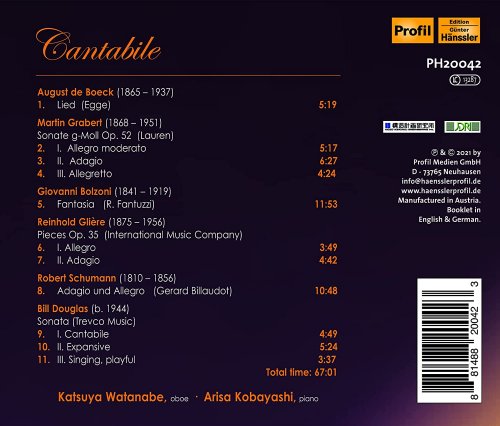 Katsuya Watanabe & Arisa Kobayashi - Cantabile (2021) [Hi-Res]
