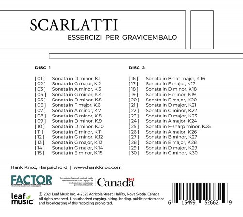 Hank Knox - Scarlatti: Essercizi per gravicembalo (2021) [Hi-Res]