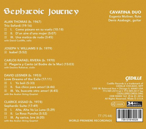 Cavatina Dúo - Sephardic Journey (2016) [Hi-Res]