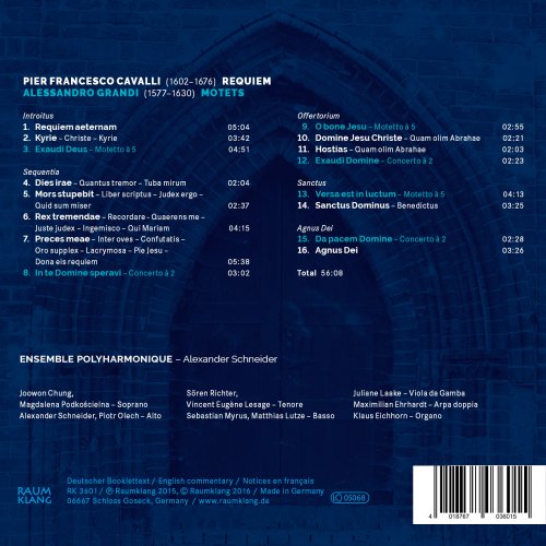Ensemble Polyharmonique and Alexander Schneider - Francesco Cavalli: Requiem & Alessandro Grandi: Motets (2016) [Hi-Res]
