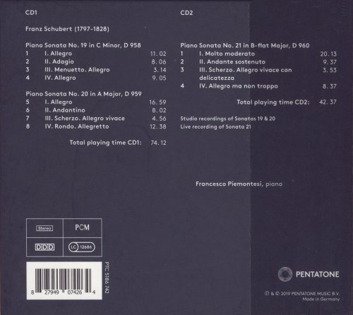 Francesco Piemontesi - Schubert: Last Piano Sonatas (2019) CD-Rip