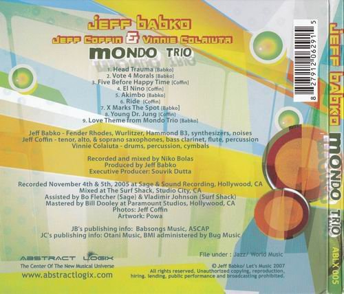 Jeff Babko - Mondo Trio (2007)