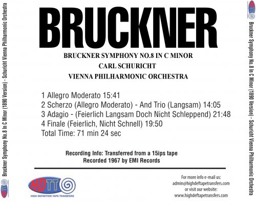 Carl Schuricht - Bruckner: Symphony No. 8 (1964) [2016] Hi-Res