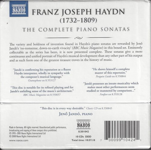 Jeno Jando - Haydn: The Complete Piano Sonatas (1992/2008) [10CD Box Set]