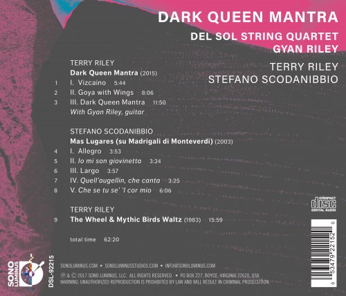 Del Sol String Quartet & Gyan Riley - Riley: Dark Queen Mantra (2017) [DSD & Hi-Res]