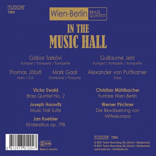 Wien-Berlin Brass Quintett - In the Music Hall (2021)