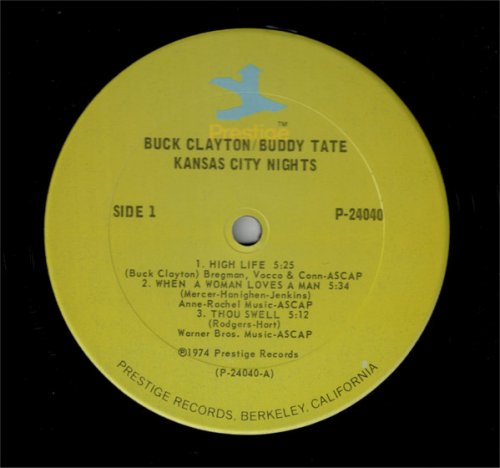 Buck Clayton & Buddy Tate - Kansas City Nights (1974) LP