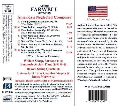 Dakota String Quartet - America's Neglected Composer (2021)