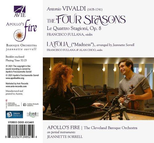 Francisco Fullana, Apollo's Fire & Jeannette Sorrell - Vivaldi: The Four Seasons (2021) [Hi-Res]