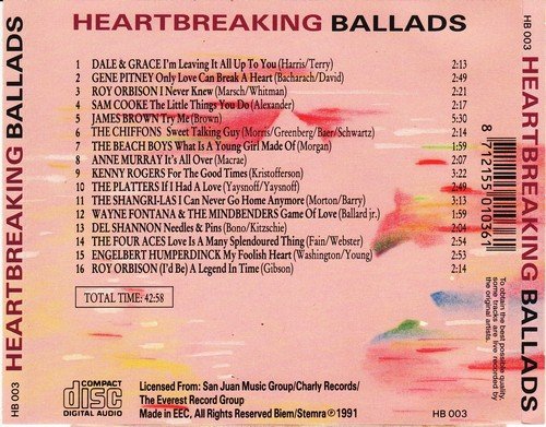 VA - Heartbreaking Ballads, Vol. 3 (1991) CD-Rip