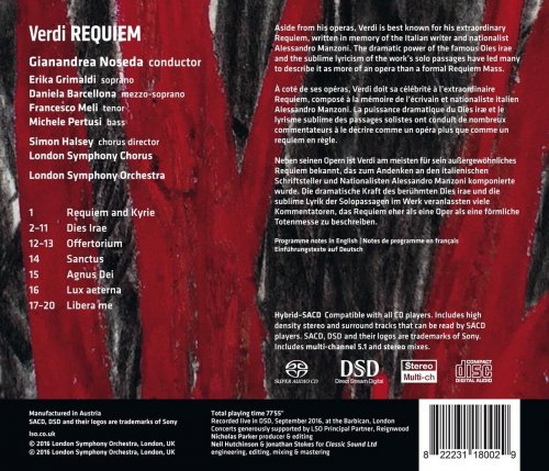 London Symphony Orchestra, London Symphony Chorus & Gianandrea Noseda - Verdi: Requiem (2017) [DSD & Hi-Res]