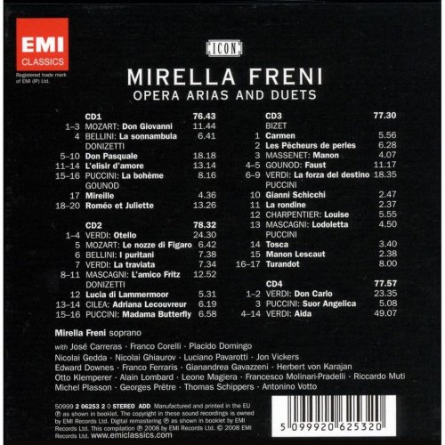 Mirella Freni - The Opera Singer (2008) [4CD Box Set]