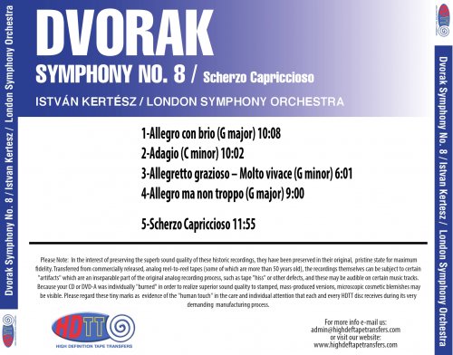 Istvan Kertesz - Dvorak: Symphony No. 8 & Scherzo Capriccioso (1963) [2014] Hi-Res