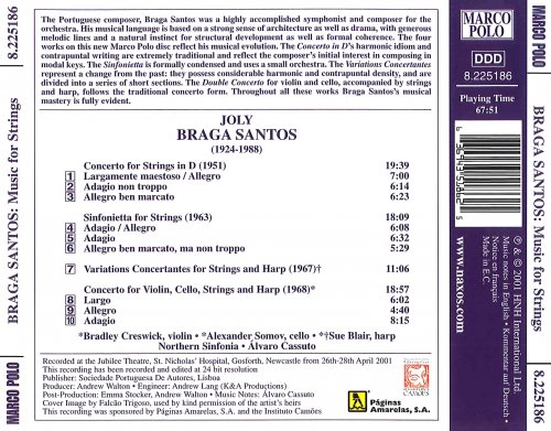 Northern Sinfonia, Álvaro Cassuto - Joly Braga Santos: Concerto for Strings (2002) [Hi-Res]