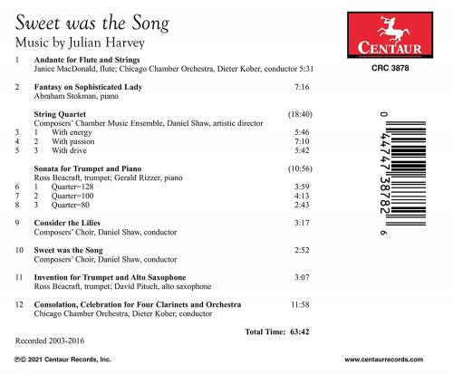 Janice MacDonald - Sweet Was the Song: Music by Julian Harvey (2021)