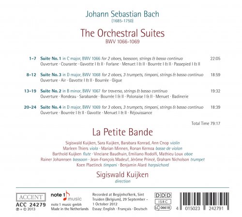 La Petite Bande, Sigiswald Kuijken - Bach: The Orchestral Suites (2013)