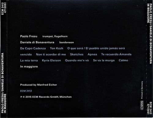 Paolo Fresu & Daniele Di Bonaventura - In Maggiore (2015) CD Rip