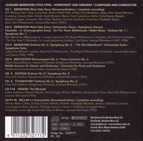 Leonard Bernstein - Composer And Conductor (2010) [10CD Box Set]