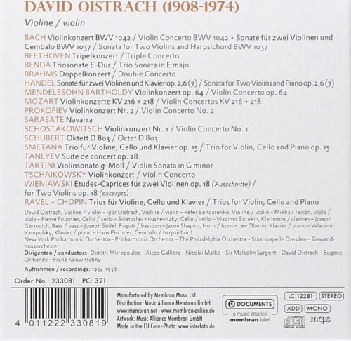 David Oistrakh - Powerful Poet (2010) [10CD Box Set]