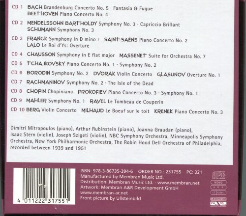 Dimitri Mitropoulos - Conductor (2009) [10CD Box Set]