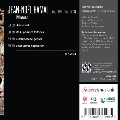 Scherzi Musicali and Nicolas Achten - Jean-Noël Hamal: Motets (2021) [Hi-Res]