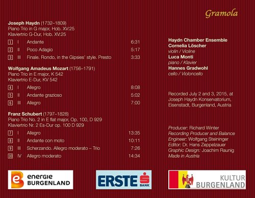 Haydn Chamber Ensemble - Haydn, Mozart & Schubert: Piano Trios (2016)