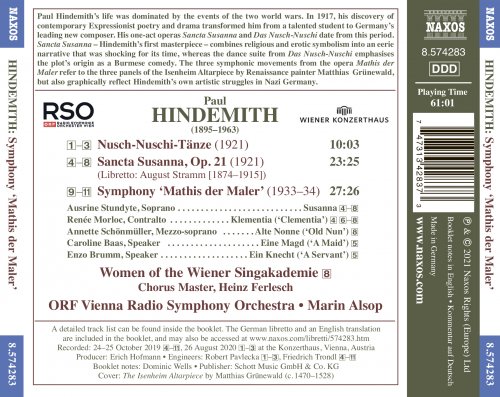 Marin Alsop, ORF Vienna Radio Symphony Orchestra - Hindemith: Nusch-Nuschi Tänze, Sancta Susanna, Op. 21 & Symphony "Mathis der Maler" (2021) [Hi-Res]