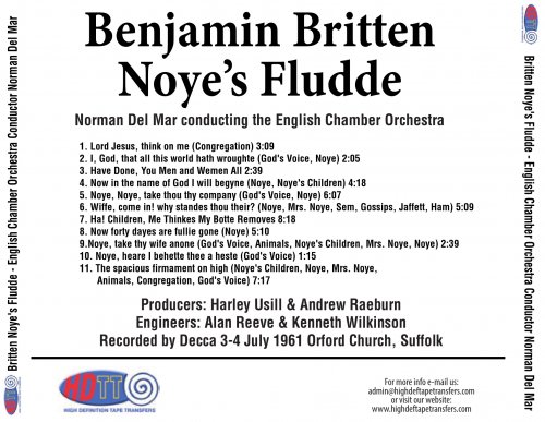 Norman del Mar - Britten: Noye's Fludde (1961) [2018] Hi-Res