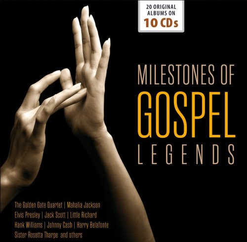 Hank Williams, Johnny Cash, Mahalia, Paul Robeson, Louis Armstrong, Jim Reeves, Pat Boone - Milestones of Gospel Legends, Vol. 1-10 (2014)