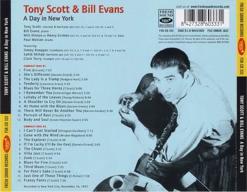 Tony Scott & Bill Evans - A Day In New York (1957)
