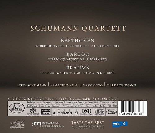 Schumann Quartet - Beethoven, Bartók & Brahms: String Quartets (2013)