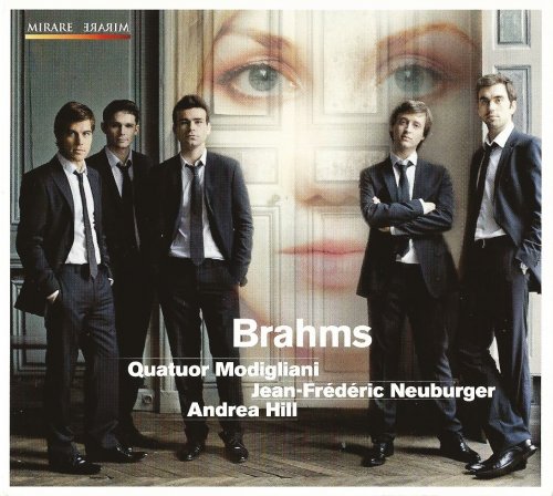 Quatuor Modigliani, Andrea Hill, Jean-Frédéric Neuburger - Brahms: Piano Quintet, Zwei Gesange, Op. 91 (2011) CD-Rip