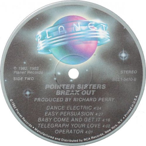 Pointer Sisters - Break Out (1983) LP