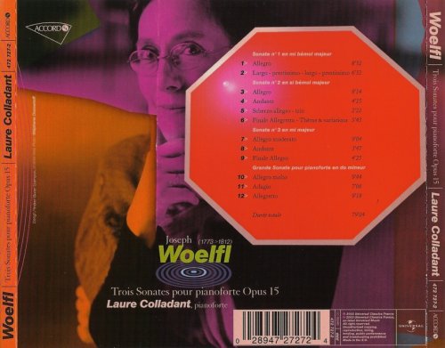 Laure Colladant - Joseph Woelfl: Trois Sonates pour Pianoforte, Op. 15 (2003)
