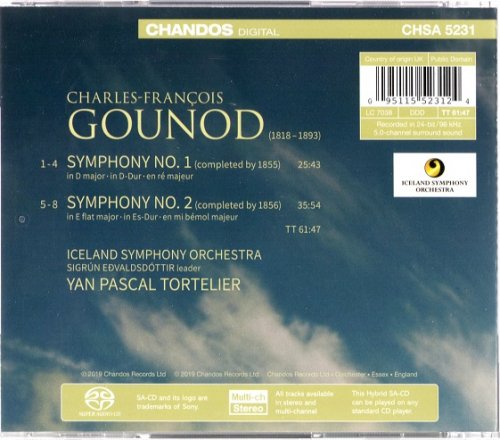 Yan Pascal Tortelier - Gounod: Symphonies Nos. 1 & 2 (2019) [SACD]