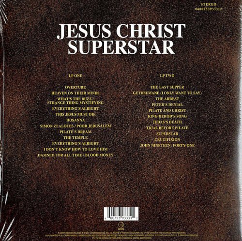 Andrew Lloyd Webber & Tim Rice – Jesus Christ Superstar (2021) LP