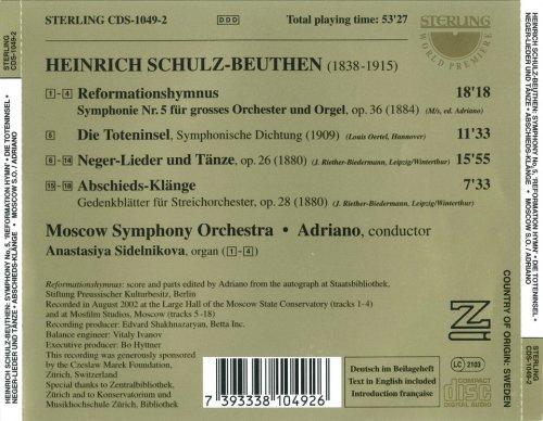 Moscow Symphony Orchestra & Anastasiya Sidelnikova - Schulz-Beuthen: Symphony No. 5 "Reformation Hymn" - The Isle of the Dead - Nero Songs and Dances - Sounds of Farewell (2002)