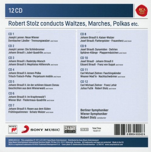 Robert Stolz - Robert Stolz conducts Waltzes, Marches & Polkas (2017) [12CD Box Set]